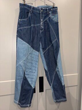 VINTAGE Y2K 2000's P MILLER HIP HOP MASTER P REALLY BAGGY JEANS sz 36 NO LIMIT